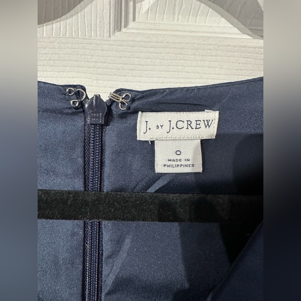 J. Crew Elegant Navy Blue Dress size 0 - Picture 8 of 16